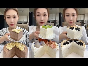 [CREPE ASMR] crepe cake | eating show