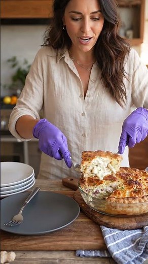 Flaky Savory Ham and Cheese Pie