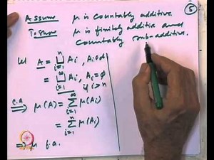 Mod-02 Lec-07 Countably additive set functions on intervals