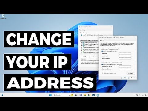 How To Easily Change IP Address In Windows 11 / 10 /8/7 - Customize Your ip address On PC / Laptop ✅