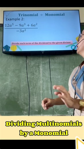 Dividing Multinomial by a Monomial (Example 1) #mathematics #Math8 #mathtutor #mathlesson #mathematician #MathTinik #mathskills #mathisfun #revisedkto12curriculum #mathteacher #MaamPagayon | Mommy Eiram MiniVlog
