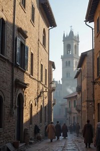 Medieval Italy during the 1200s saw the rise of powerful merchant cities like Venice, Florence, and Genoa. Daily life revolved around bustling markets, Gothic cathedrals, and rival noble families competing for power. While merchants grew wealthy through trade, most people worked as craftsmen or farmers under the feudal system. | The History Page