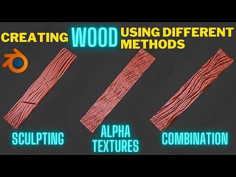 Different methods for creating wood texture