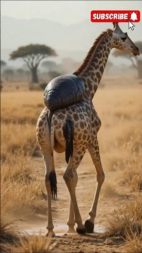 Giraffe Rescue in Dry Savannah | Brave Pig Helps Save Injured Giraffe | Wildlife Documentary 4K