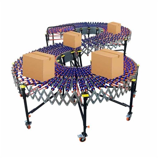Adjustable Speed Gravity Roller Conveyor Skate Wheel No Power System Expandable Foldable Conveyor Flexible for Unloading Lines
