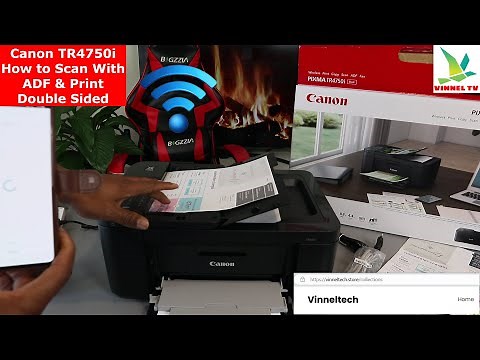 Canon Printer (TR4750i) How to Scan a Document Using ADF, Print Double-Side and Specific Colour