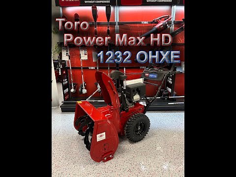 Toro Power Max HD 1232 Tutorial