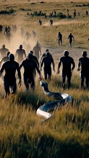 How Humans Survived Giant Pythons 3 Million Years Ago 😳🐍#shorts #prehistoric #documentary #python