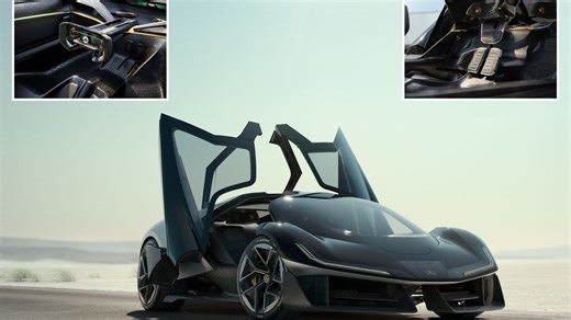 Carmaker unveils bizarre three-seater sports car inspired by iconic model