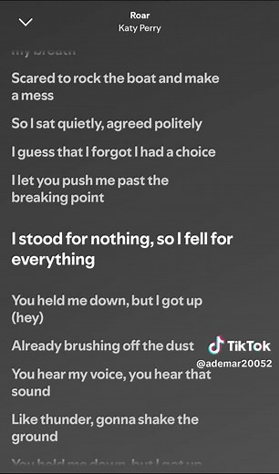 Roar — Katy Perry song lyrics (Roar full lyrics)