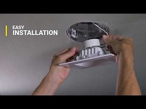 NUWATT LED Square Retrofit Can Light In 6 Inch White & Black Trim