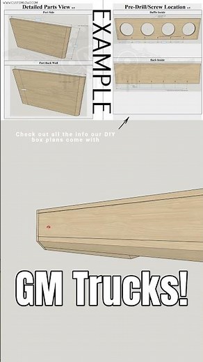 Subwoofer Box Plans for GM Trucks! #caraudio #diy