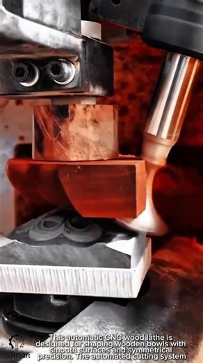 Wooden Bowl Shaping Work Tool Using Automatic CNC Wood Lathe #worktool