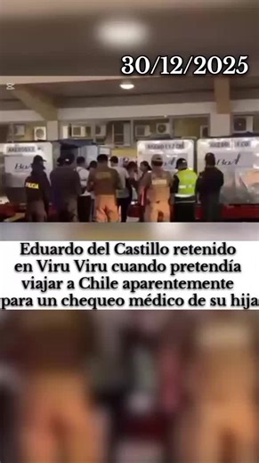 Retención de Eduardo del Castillo en Aeropuerto Viru Viru