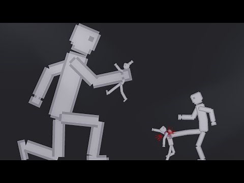 Big Humans Fight Against People In People Playground