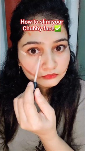 HOW TO SLIM YOUR CHUBBY FACE PART - 1 #makeup #beauty