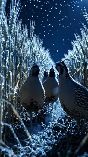 🌙🐦 Quail Bird Sounds at Night | Peaceful Moonlit Wildlife. #2026 #birds