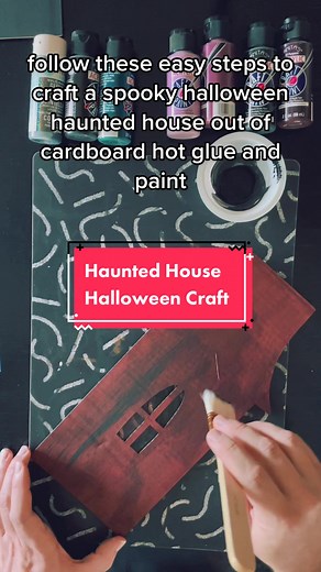 DIY Haunted House Craft: Spooky Halloween Centerpiece