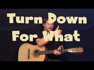 Turn Down For What (Lil Jon / DJ Snake) Easy Strum Guitar Lesson How to Play Tutorial