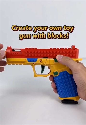 💕R-Build your very own toy gun with blocks – unleash endless fun! #CreativePlay #BuildingBlocks #ToyGun #LEGOInspired #FunForAll