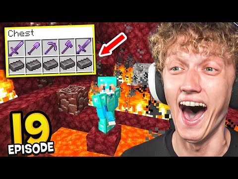I Finally Got NETHERITE! (Let's Play Minecraft #19)