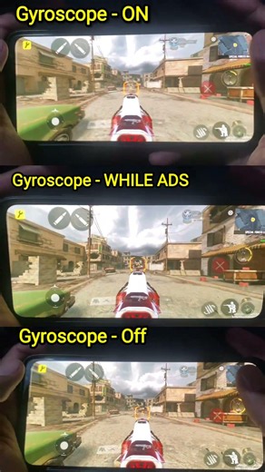 Gyroscope On vs Off vs WHILE ADS in COD Mobile#codm