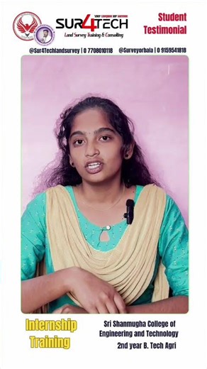 Total Station Training for Agricultural Engineering | Student Testimonial: Praveena Alagudurai