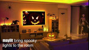 Tv Led Backlight,Maylit 14.3ft Led Strip Lights for 65-75in Tv,USB Powered Tv Lights kit with Remote,RGB Bias Lighting for Room Decor