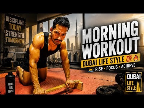 Morning Workout in Dubai 🌄🔥 | Dubai Life Style Fitness Motivation 💯 | Desi Fitness Live