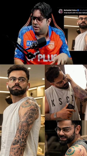 Virat kohli new tattu 🔥👑 #viral #cricket