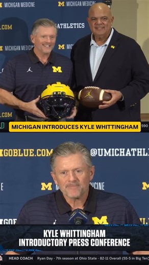 Big Ten Network on Instagram: "“I can say without question what an honor it is to be here, what a privilege it is to be able to coach this football team.” 〽️"