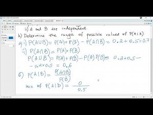 IB Maths. Probability. Mutually exclusive, independent events, conditional. Ex. 6 (Nov 14 1-4).