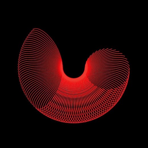 Spirograph - animation 55 スピログラフ 曲線の輝き2