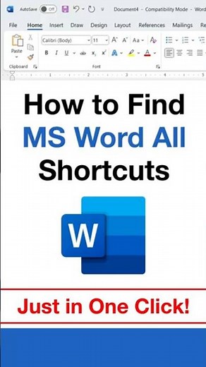 How to See All MS Word Shortcuts Using Alt + F8 | Hidden MS Word Feature!