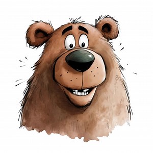 Cute and Funny Bear Faces Clipart Bundle, 12 PNG Designs   2 JPEG Backgrounds, Digital Scrapbook, Children's Clipart, Cartoon Bears - Etsy
