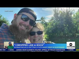 Woman 'dropped like a rock' into quicksand in Maine