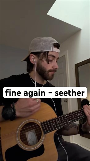 fine again - ‪@SeetherOfficial‬ | #acousticcover #guitarist #seether #fyp