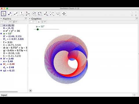 Creating an Animated Design in GeoGebra