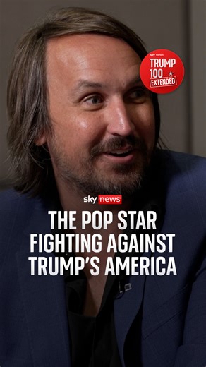 Who is the pop star putting his life at risk to fight back against Trump’s America? One of the founders of the pop band OneRepublic, Tim Myers told Sky's Martha Kelner why he's entering the world of US politics. #Trump100 🎧 podfollow.com/trump100 | Sky News