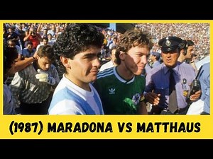 Maradona and Matthaus meet after 1986 World Cup final - Argentina vs Germany