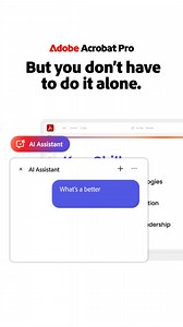 15 reactions | Acrobat Pro and Acrobat AI Assistant make it easy to find the right words for your resume and put your best foot forward  | Adobe Acrobat | Facebook