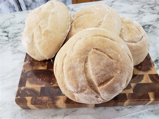 1.2K views | These homemade bread bowls are crisp on the exterior and extra soft inside. They’re made from a basic, yet versatile bread dough using everyday ingredients. This recipe yields 6 bread bowls, but you could also use this & just slice it for a sandwich & i have sometimes made pizza dough too! I love the smell & taste of this bread #breadbowls #breadsoupbowls #breadbowlrecipe | Melissa Cruz | Facebook