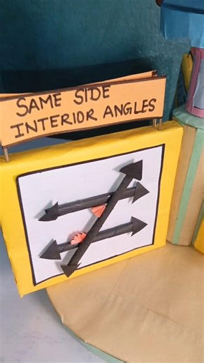 parallel lines and angles#mathsproject #schoolproject #diy #trending #ytshorts