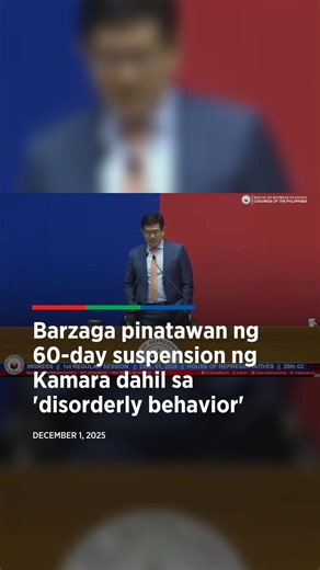 454K views · 10K reactions | Barzaga pinatawan ng 60-day suspension ng Kamara dahil sa 'disorderly behavior' | ABS-CBN News | Facebook