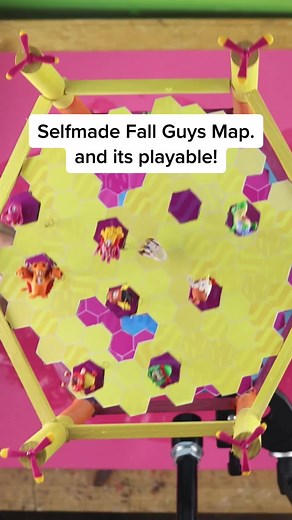DIY Fall Guys Hexagone Map from Cardboard! Crafty Sculpt Tutorial