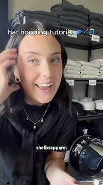 Hat hooping for machine embroidery tutorial 🧢