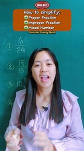 12K views · 374 reactions | How to Simplify Proper,Improper, and Mixed Number? #math #fractions #mathtricks #mathhacks #mathtutorial | Unang Math | Facebook