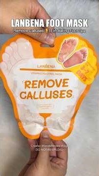 Lanbena Foot Exfoliating Mask Review | Satisfying Callus Removal 👣