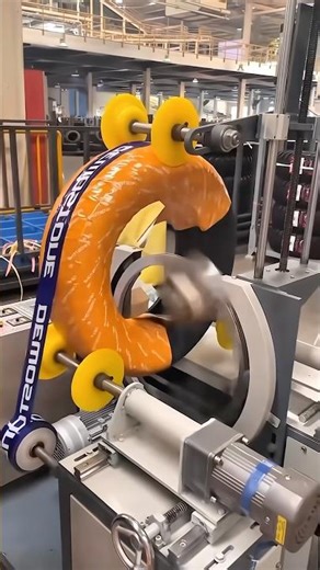 Automated Tire Wrapping Machine in Action — Fast & Efficient!