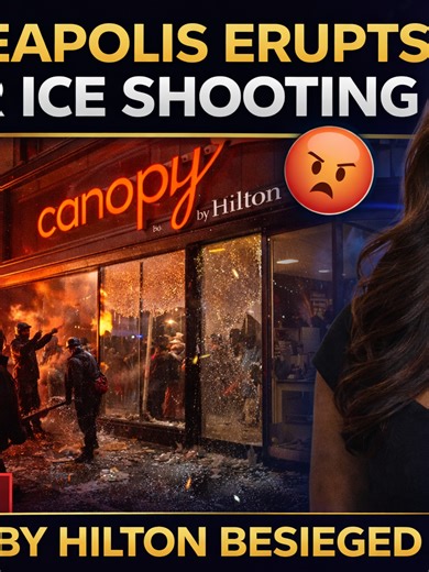 🚨 MINNEAPOLIS ERUPTS: CANOPY BY HILTON BESIEGED AFTER ICE SHOOTING 🚨 In this breaking update from You Heard It Here 1st, Aiyanna covers the chaotic night of January 9, 2026, when hundreds of masked demonstrators surrounded the Canopy by Hilton on Park Avenue, believing federal immigration agents were staying inside. According to reports, protesters shattered windows, sprayed graffiti reading “F* ICE,”** and used loud drums, pots, and coordinated noise tactics in an effort to disrupt agents ins